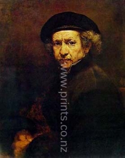 Self Portrait by Van Rijn Rembrandt