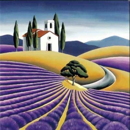 Lavender Field by Diana Adams